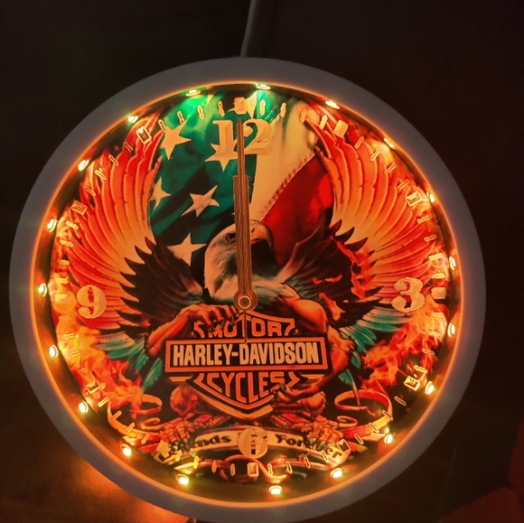 Harley Davidson RGB led clock - Picture 5 of 8